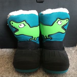 Cat & Jack Toddler Dinosaur Snow Boots